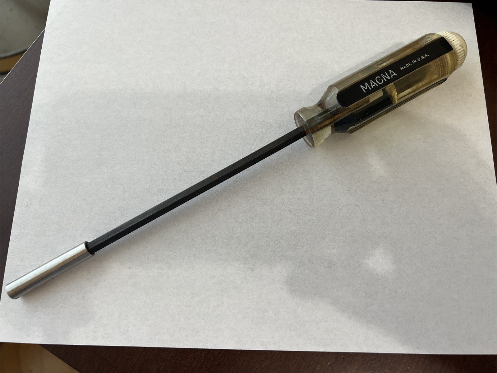 Vintage Magna 12 inch Magnetic-Tip Bit Driver w/3 Bits Made In USA