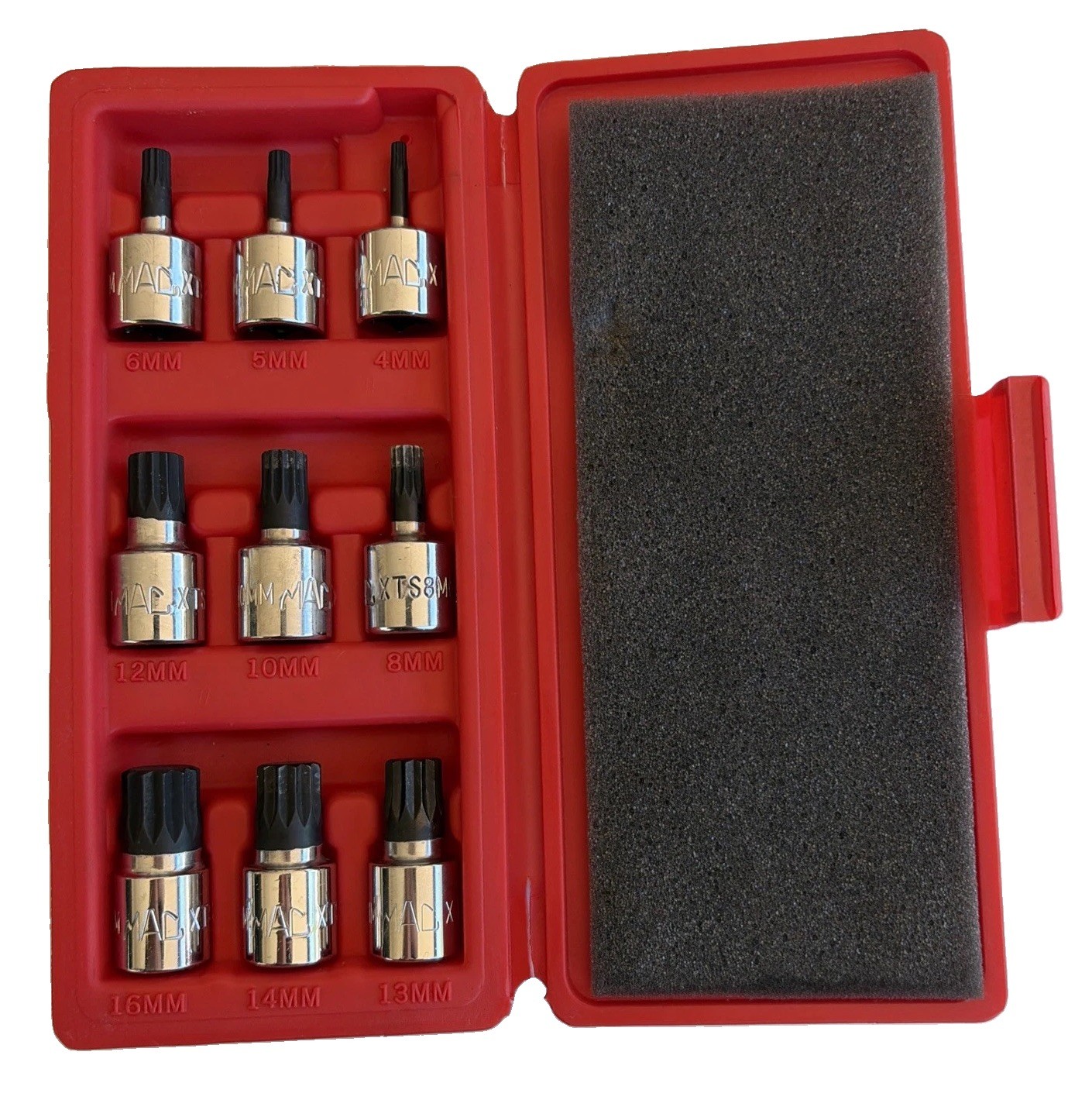 MAC Tools SXMTS9B Metric Triple Square Bit Driver Set 3/8” Drive LIKE NEW