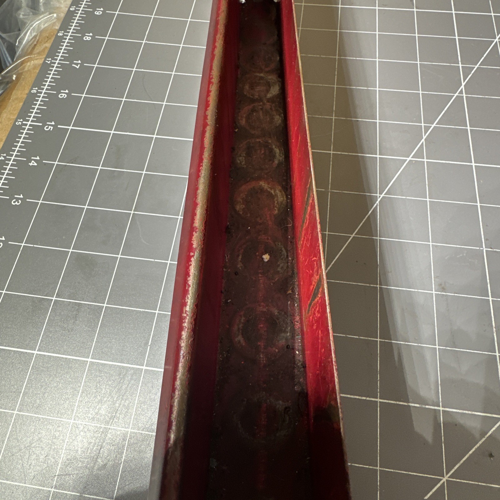 Vintage Snap-on KRA158 Metal Deep Socket Tray – Rare Royal Maroon 16-1/8”