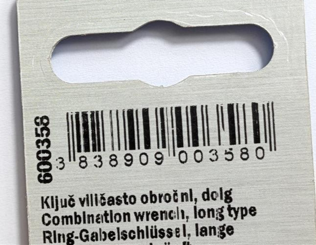 Unior 120/1 Combination Wrench Long Type 600358 – 7mm