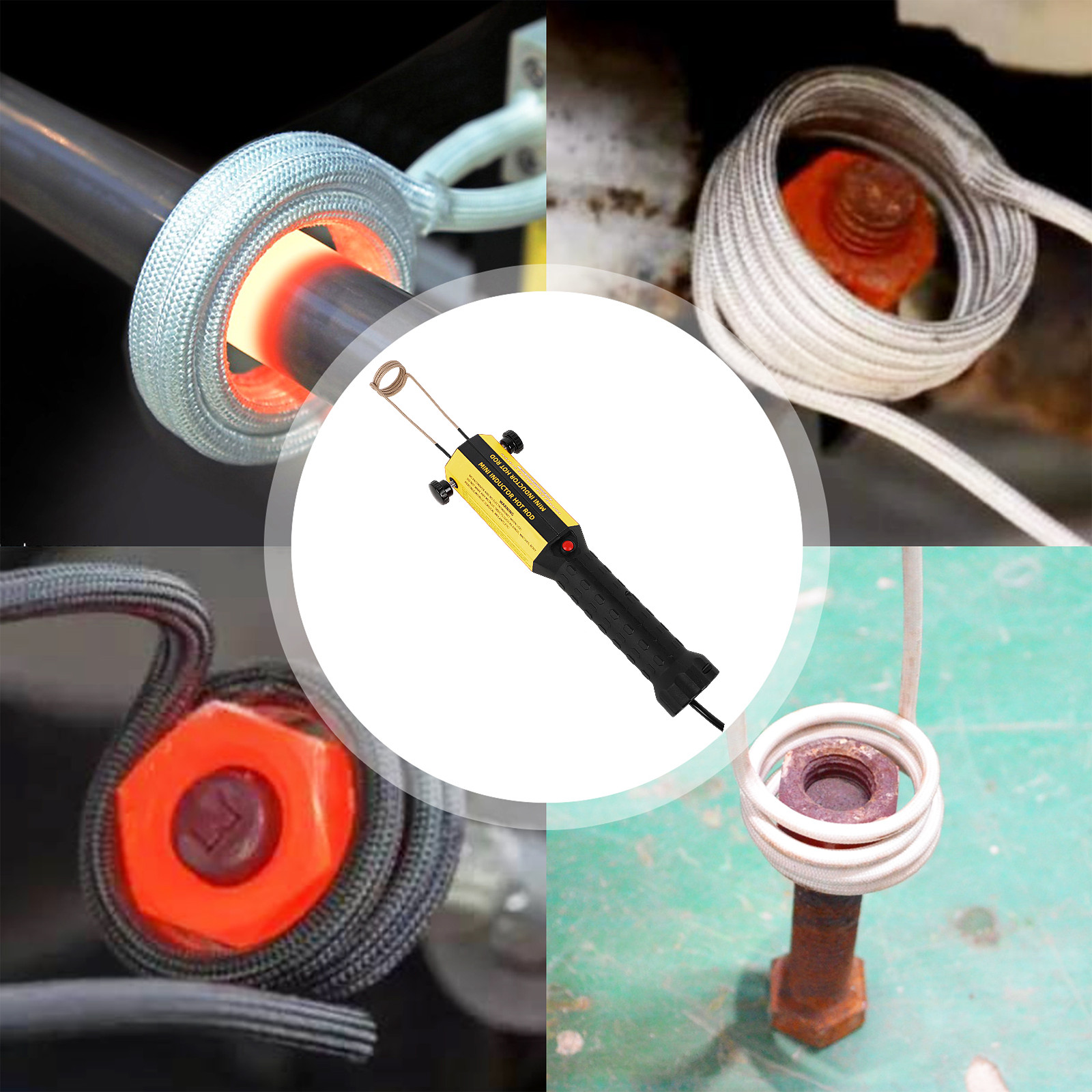 Magnetic Induction Heater Kit with 8 Coils for Rusty Screw Removing