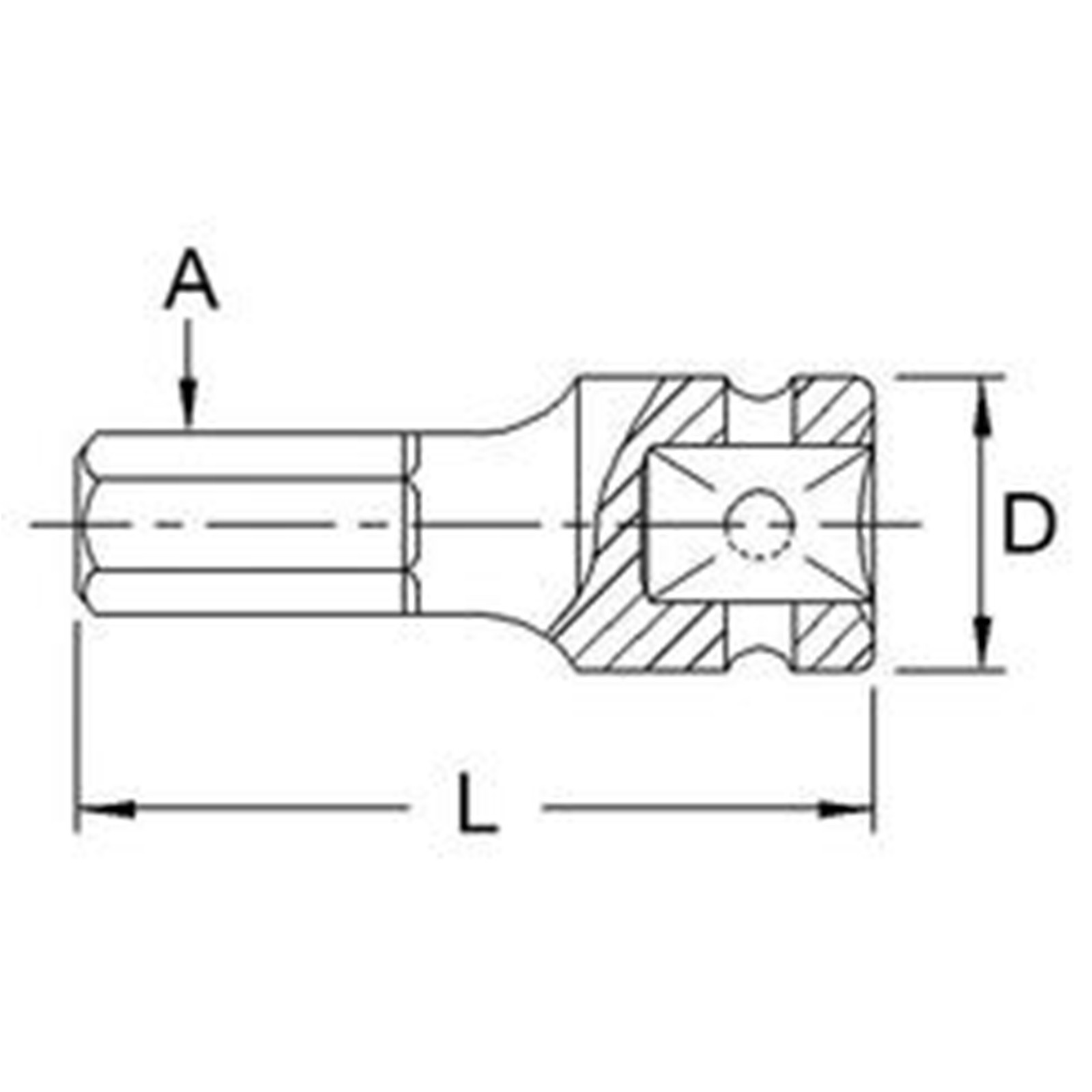 3/4″ Driver Metric Impact Hex Bit Socket 88mmL 19mm~32mm