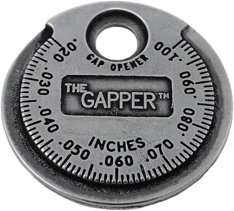 3235 Spark Plug Gapper: Coin-Style Spark Plug Gap Tool, 0.020″–0.100″ Measure…