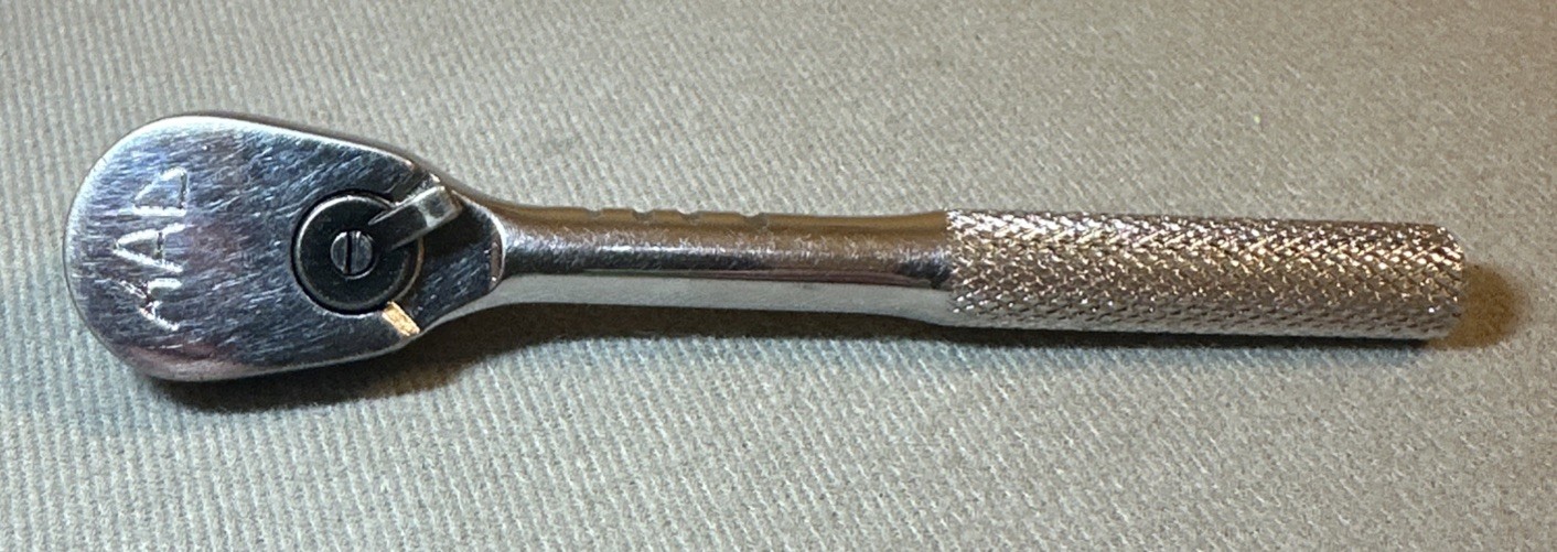 MAC Tools MR5 5″ Long 1/4″ Drive Knurled Handle Ratchet USA