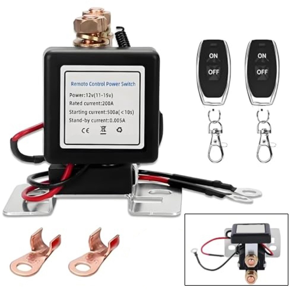 Keyless Remote Control Car Starter Relay Compact 3.5×2.5×1.2 In 30m Remote Range