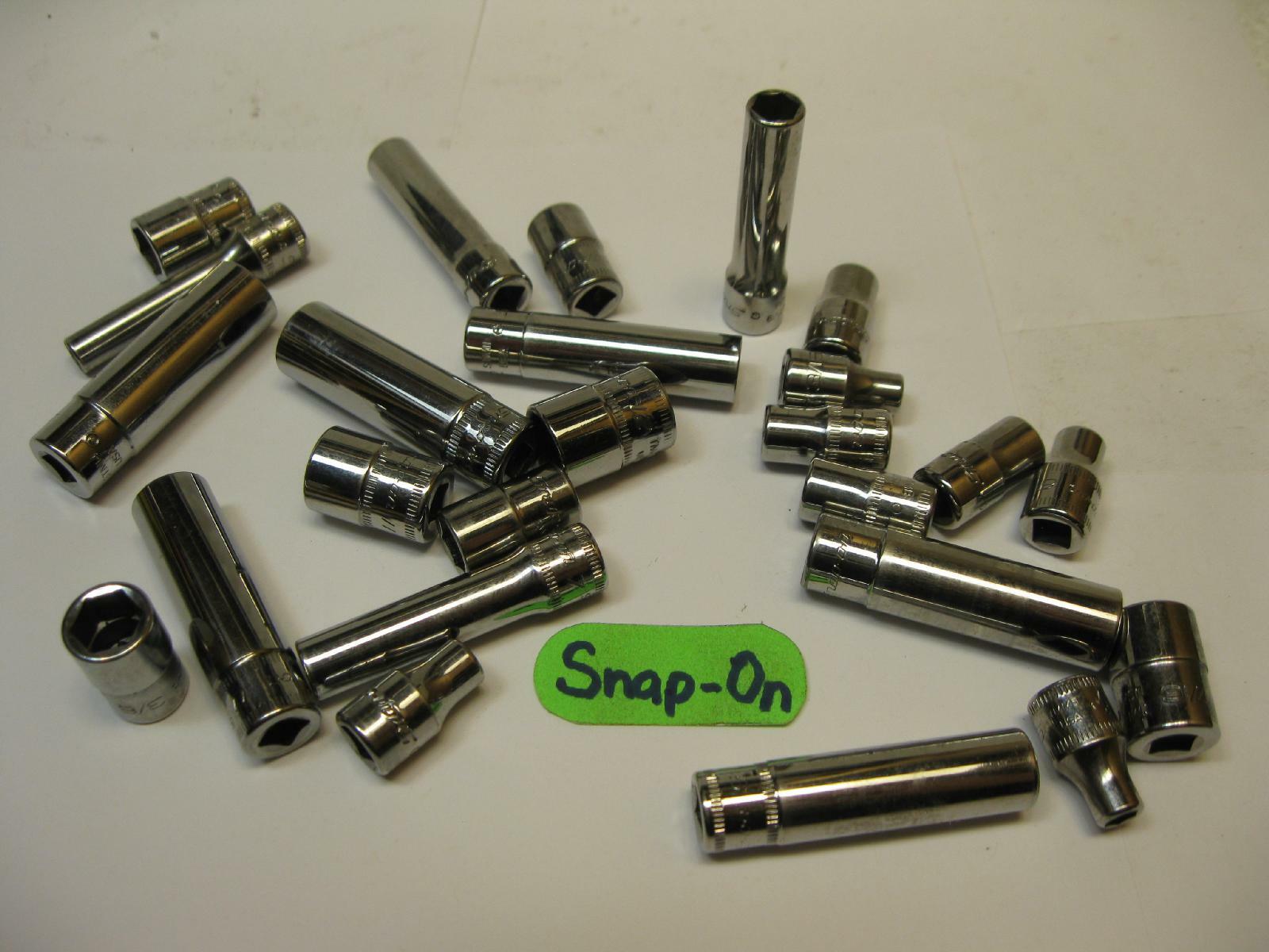 Snap-on tools 1/4″ drive Metric & SAE 6 point Sockets sold each. Mint!