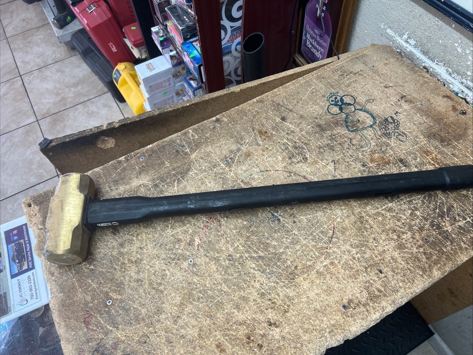 Matco Tools 3.6 8LB Brass Head Dead Blow Sledge Hammer