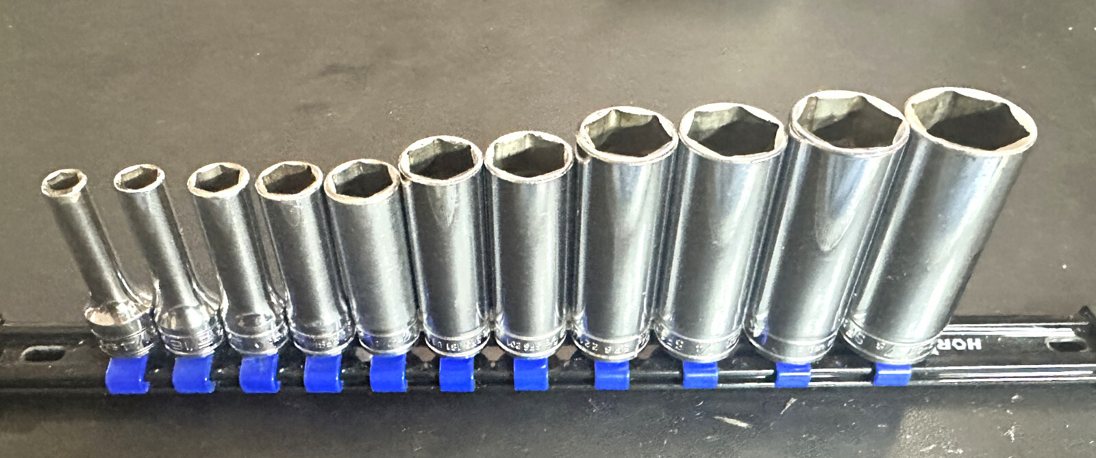 SNAP ON 11-PIECE 3/8″ DRIVE SAE DEEP 6-POINT SOCKET SET (1/4″-7/8″) USA