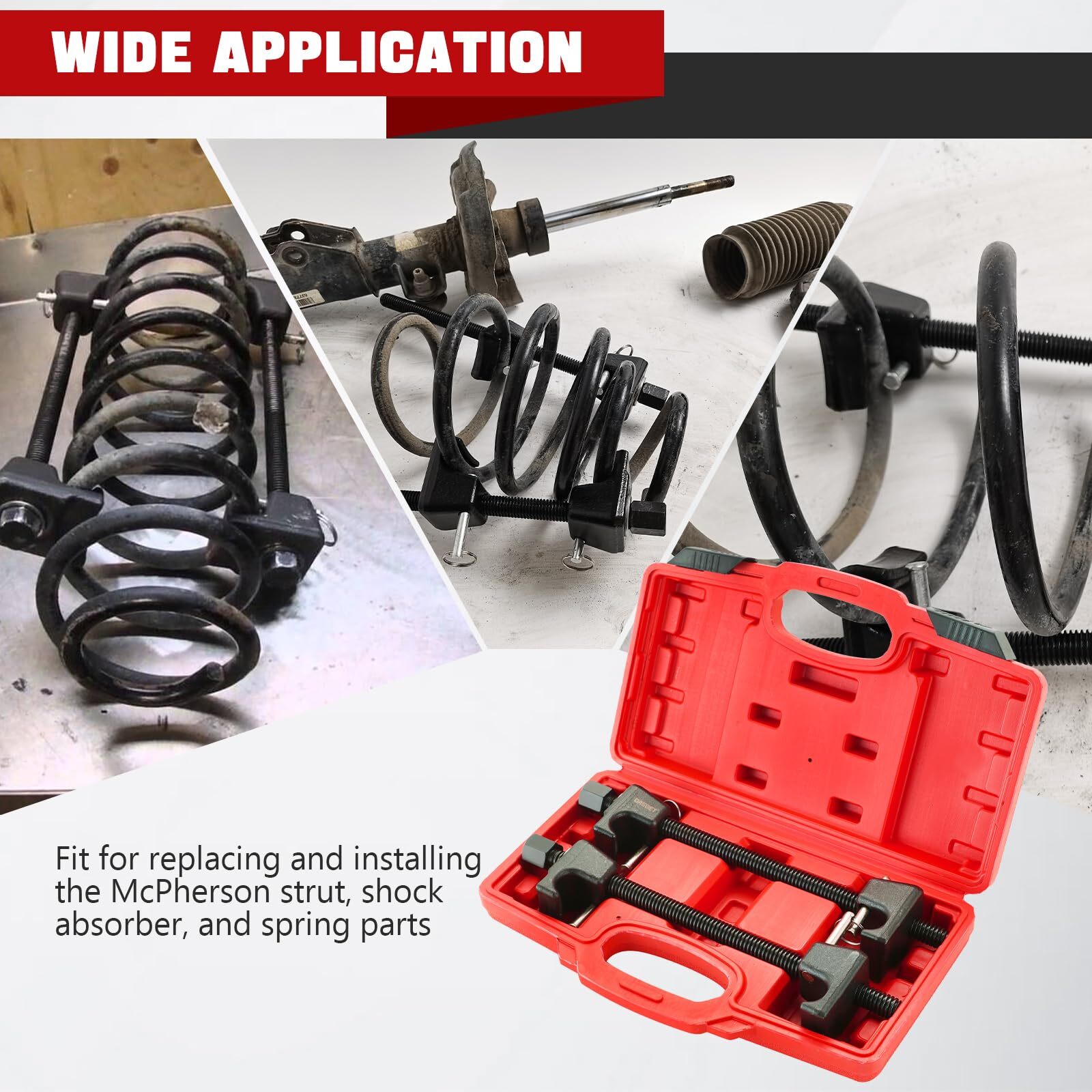 Macpherson Strut Spring Compressor Tool Kit 2PCS Coil Spring Compressor with …