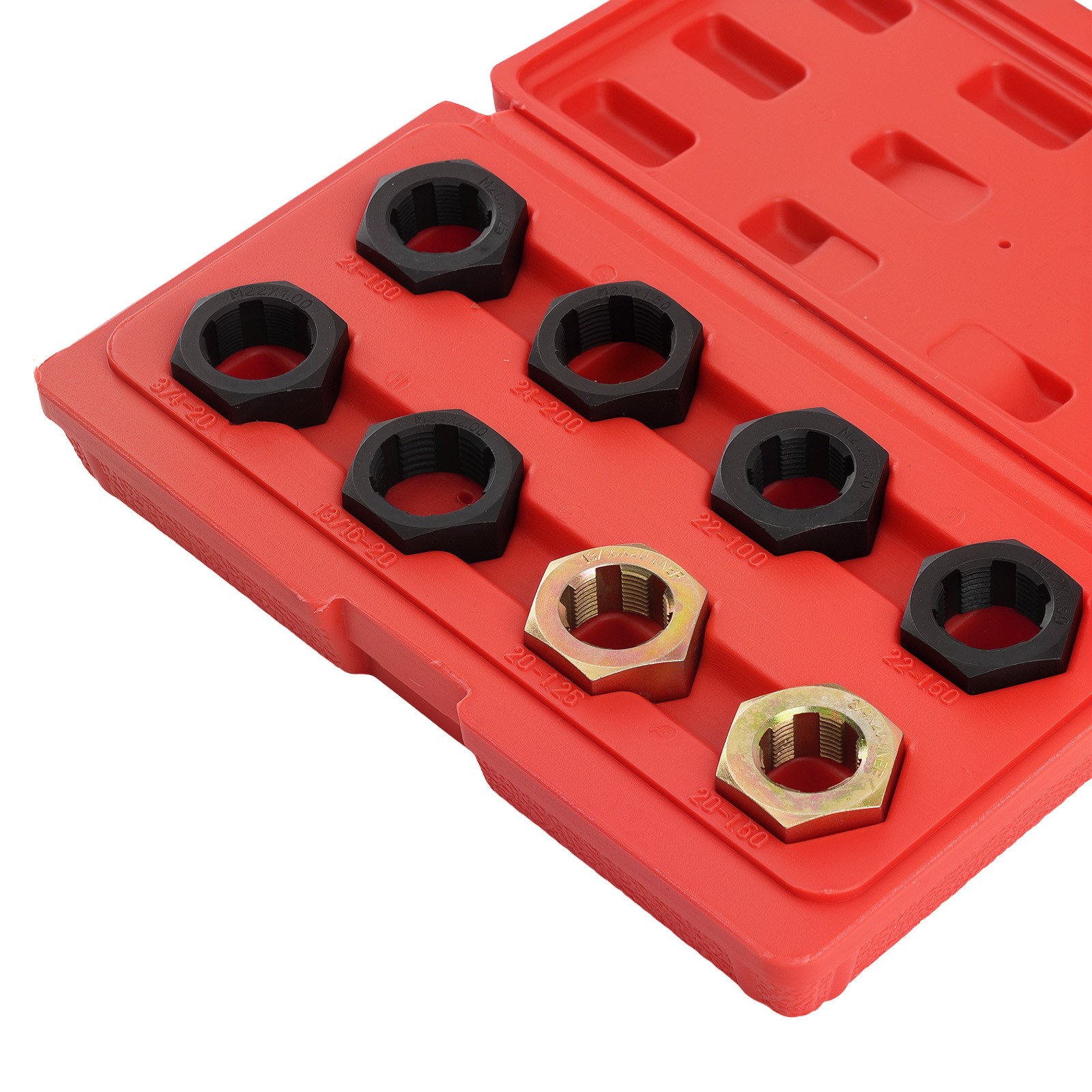 8pc Axle Rethreading Tool for FWD Cars M24X1.5 M24X2.0 M22X1.0 M20X1.5 Die Set