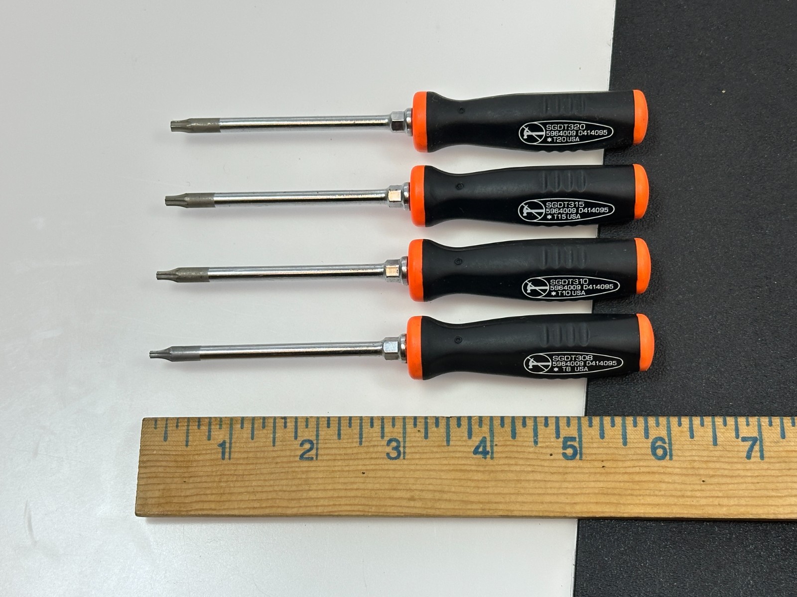 🇺🇸 Snap-on USA SGTX40O Mini TORX Soft Grip Screwdriver Set T8, T10, T15 & T20