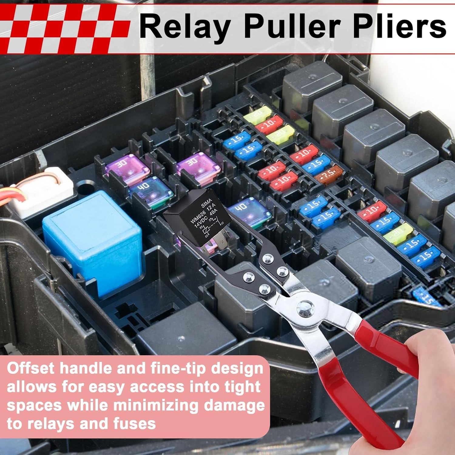 Insulated Relay Puller & Fuse Tool Set – Effortless Car Component Removal