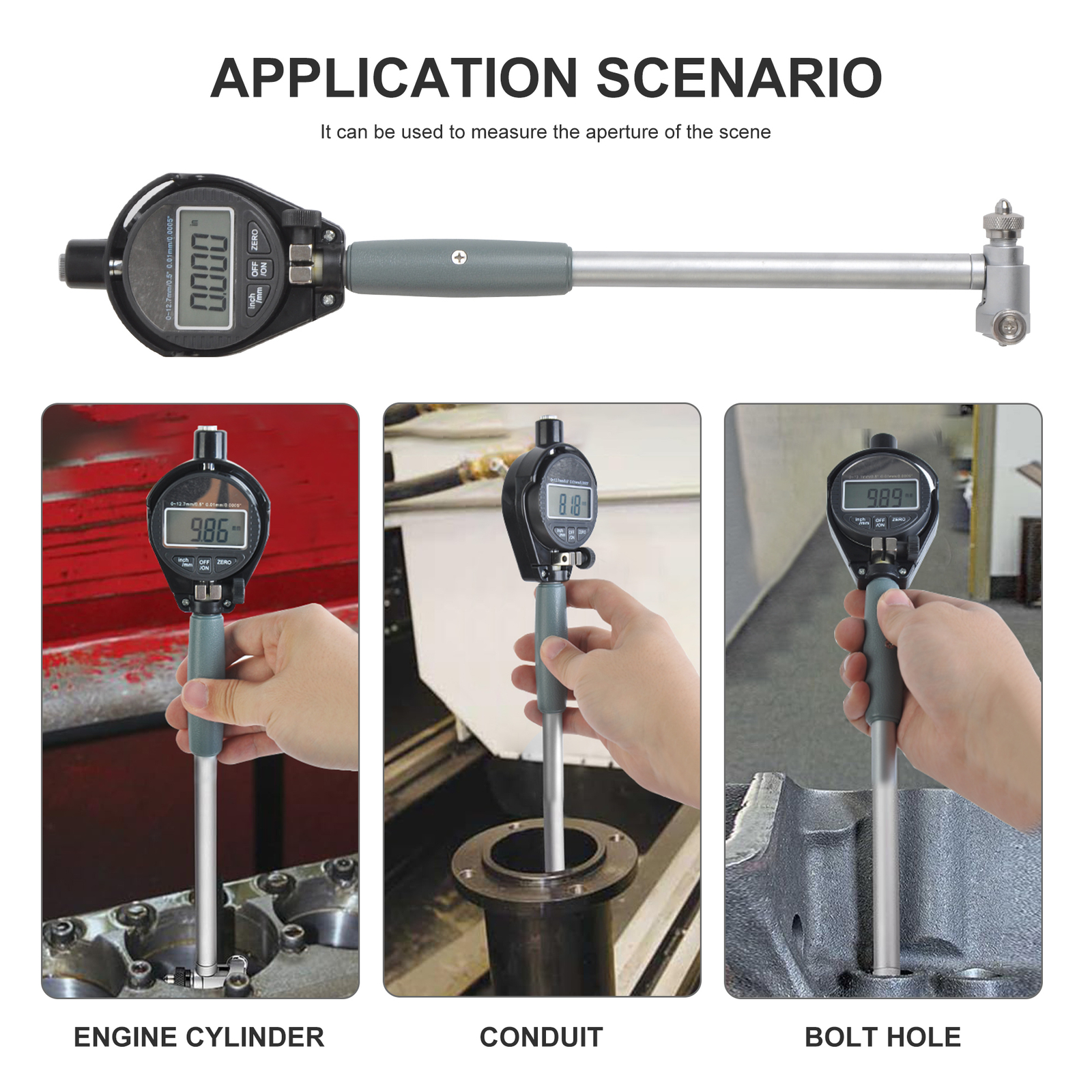 NEW Engine Cylinder 2 – 6 in Dial Bore Gauge Gage Indicator Metric Resolution