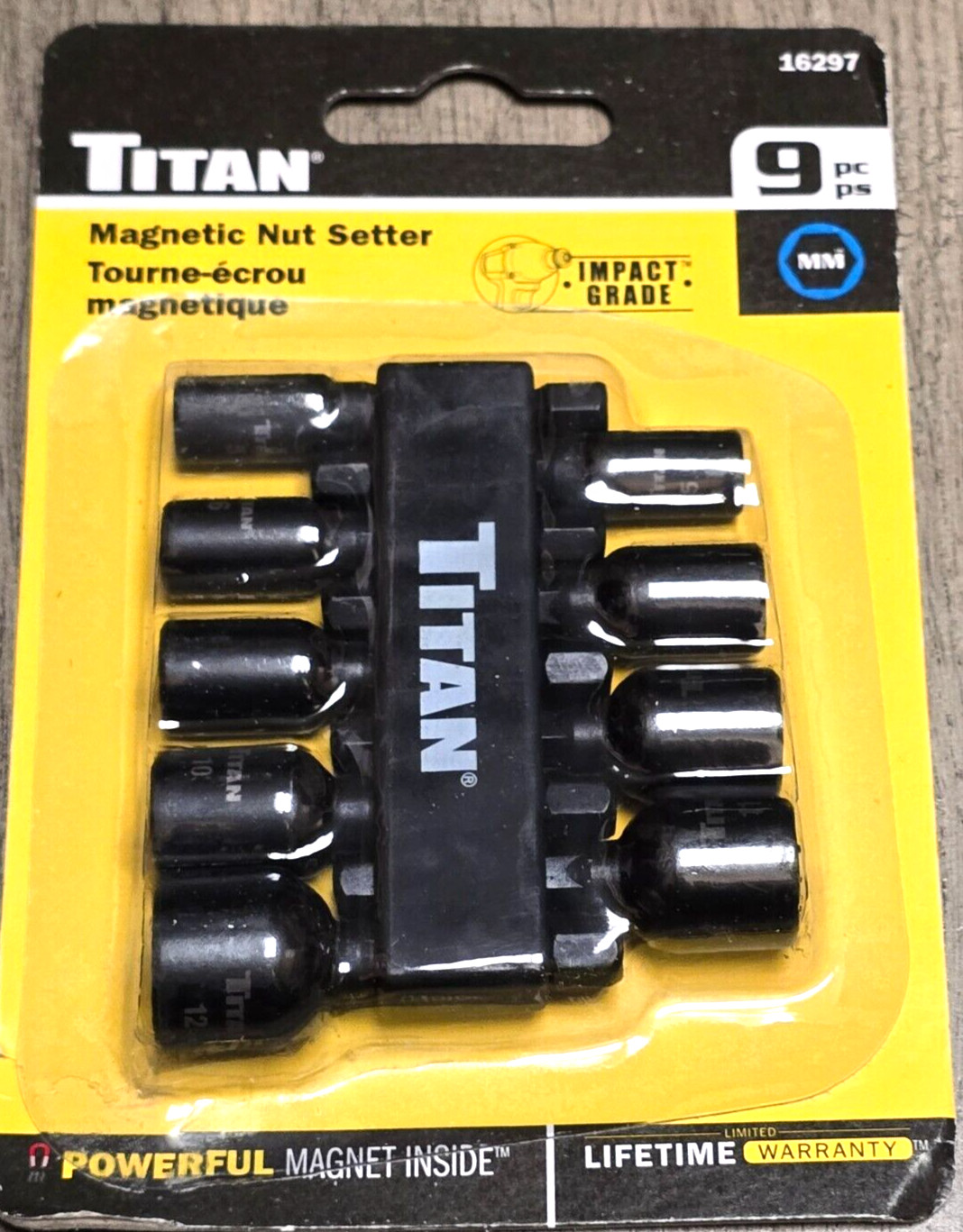 Titan 9pc Metric Magnetic Impact Nut Setter/ Driver Set 5-12mm #16297