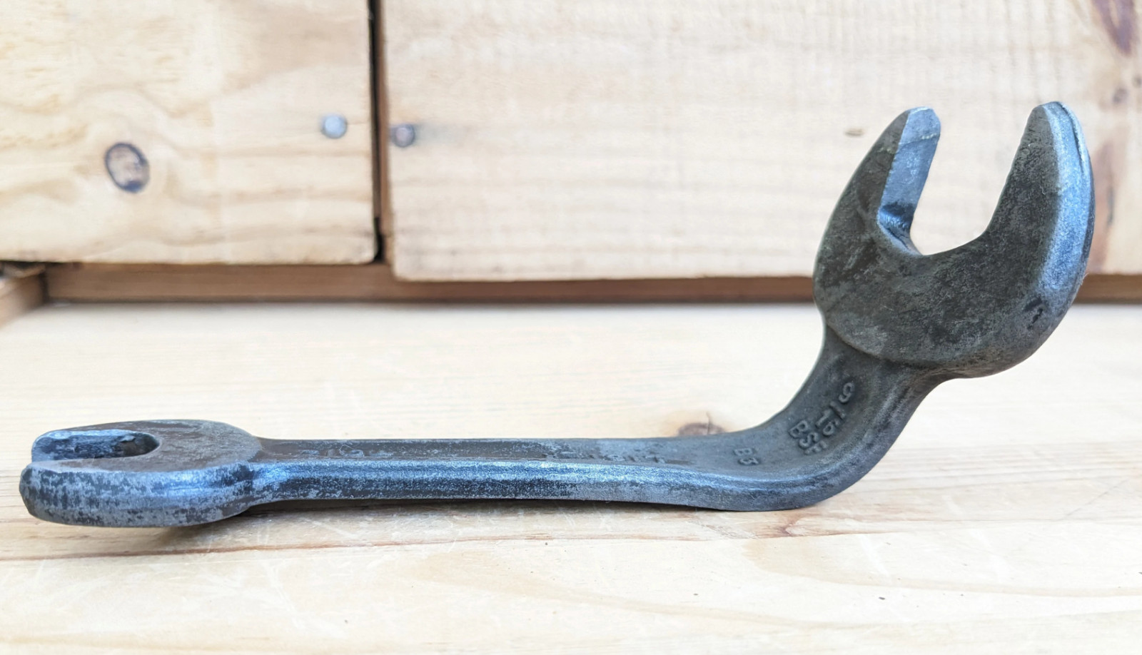 LISTER England B3 Open Ended Offset Bent End Crowfoot Wrench 9/16 BSF 11/16 AF