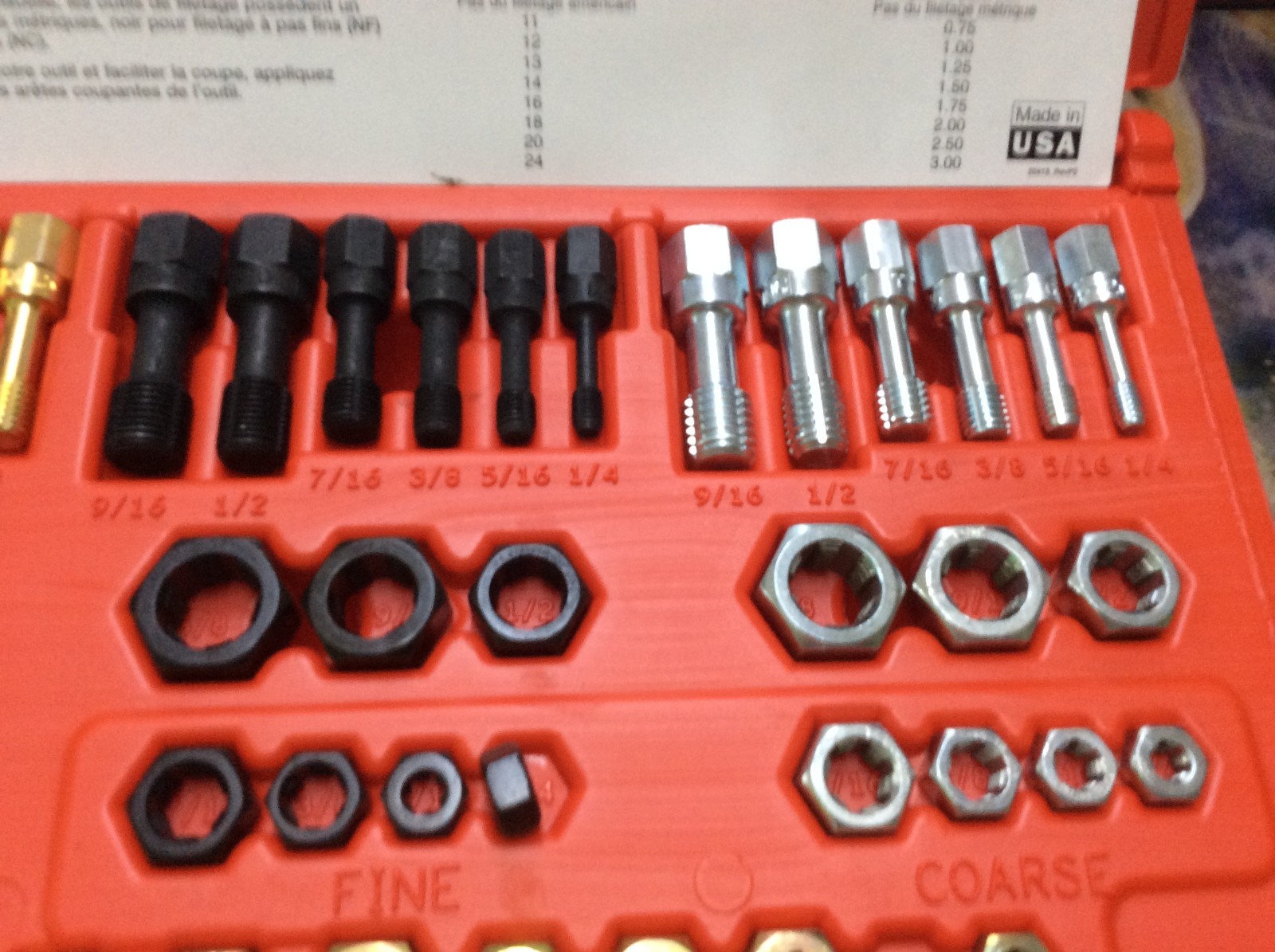 Mac Tools USA 48-Piece Thread Restoring Set TRCOMBO-48 SAE & Metric & Organizer.
