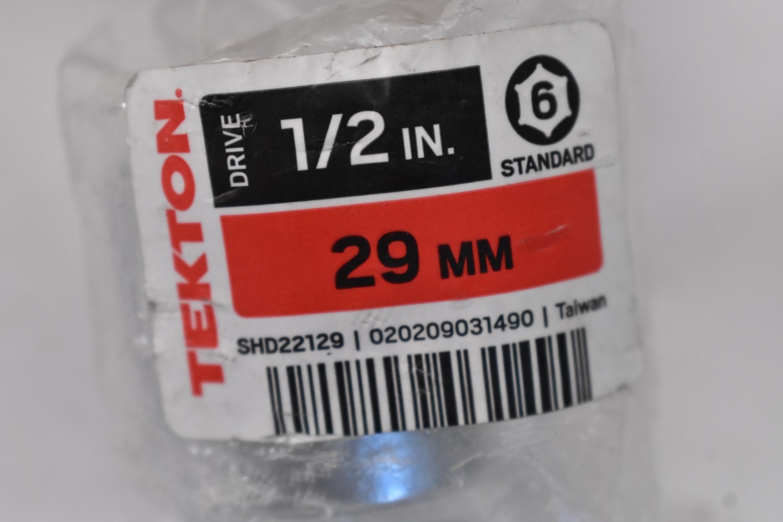 Tekton 1/2″ Drive x 29 mm 6 Point Socket Tool SHD22129 Chrome Plated Steel