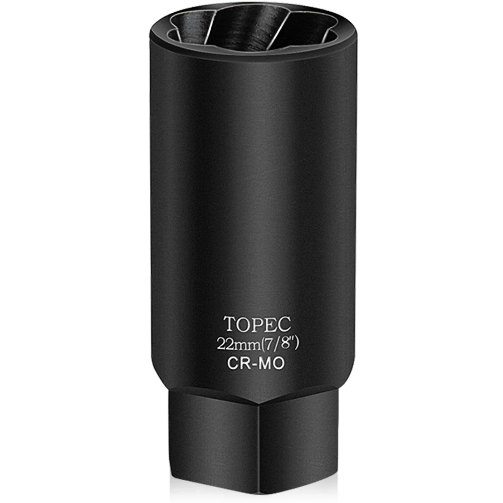 Topec 22MM Deep Lug Nut Extractor Socket – 1/2″ Drive Stripped Bolt 22mm