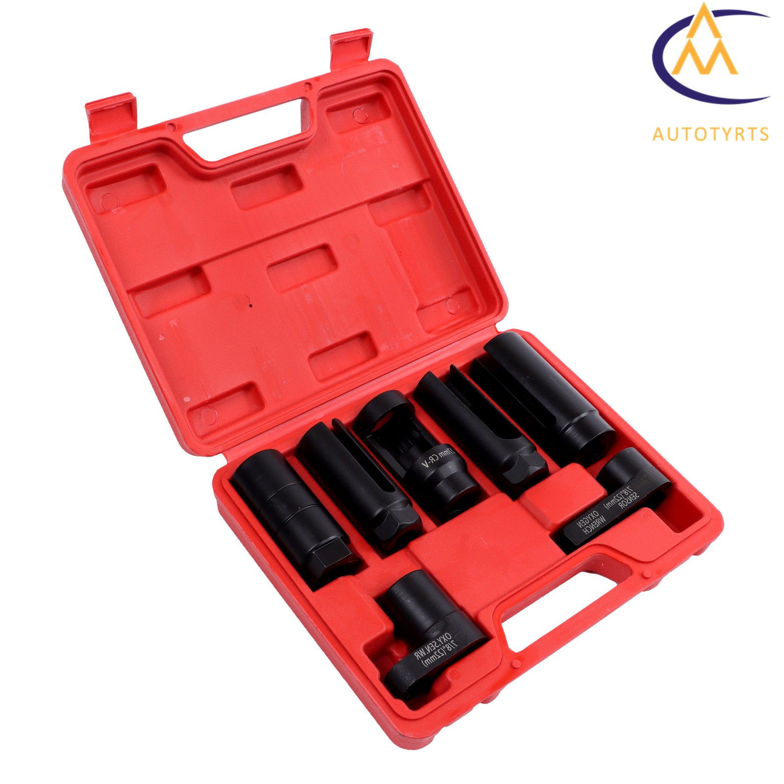 O2 Oxygen Sensor & Oil Pressure Sending Unit Master Sensor Socket Tool Set 7PCS