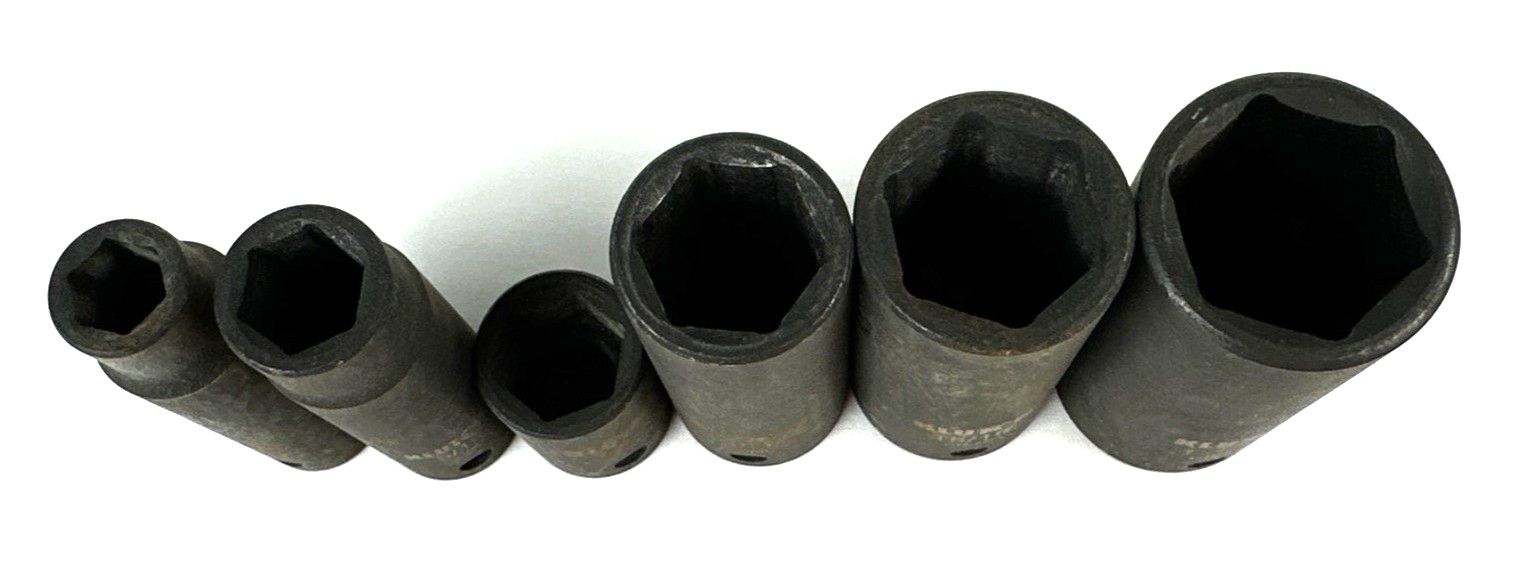 Vintage Klutch Impact Sockets, Chrome Molybdenum + 1 Expert by Mac, Free Ship