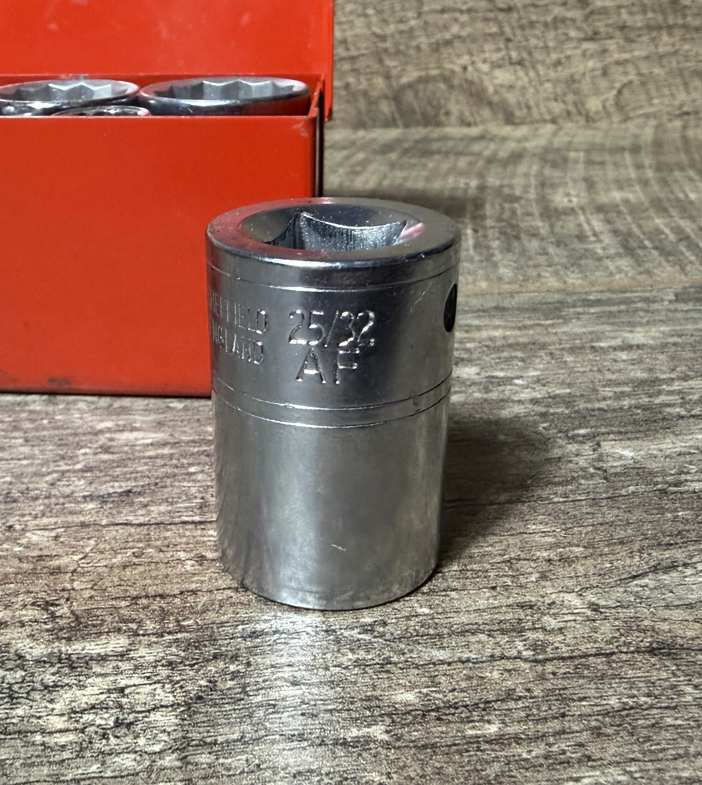 Vintage Gordon Socket Set 7/16 to 7/8 AF 10 Piece Set 1/2″ Drive 12 Point Hex