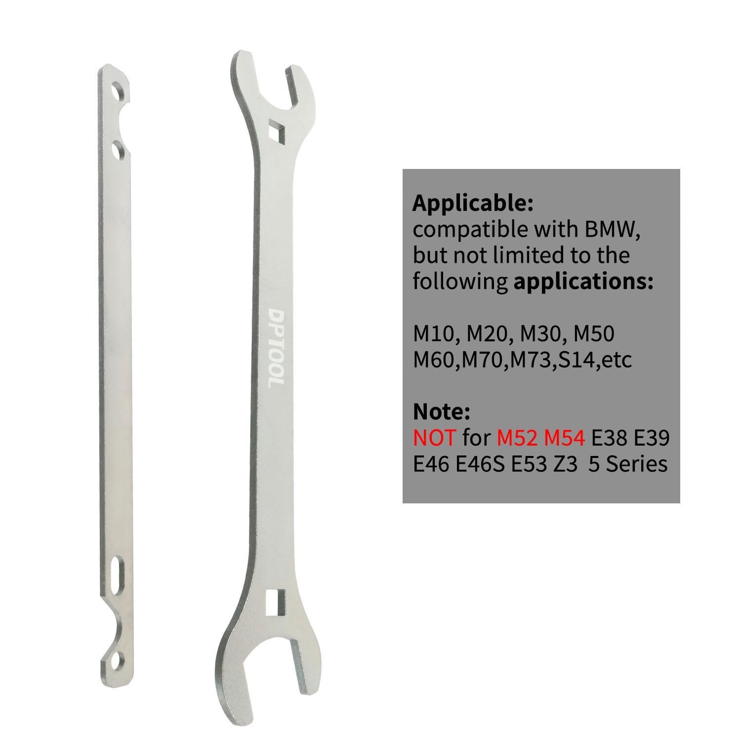 Automotive Fan Clutch Nut Wrench & Water Pump Pulley Holder Tool for BMW 32mm 36