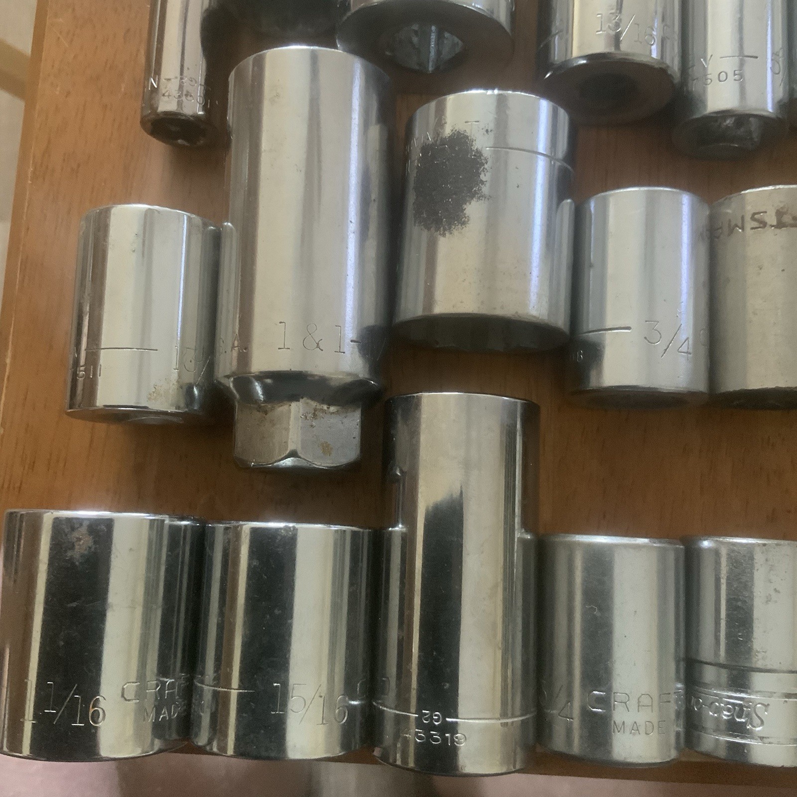 Lot Of 155 All Craftsman Sockets & Extension (Mixed Sockets Lot) Vtg Euc