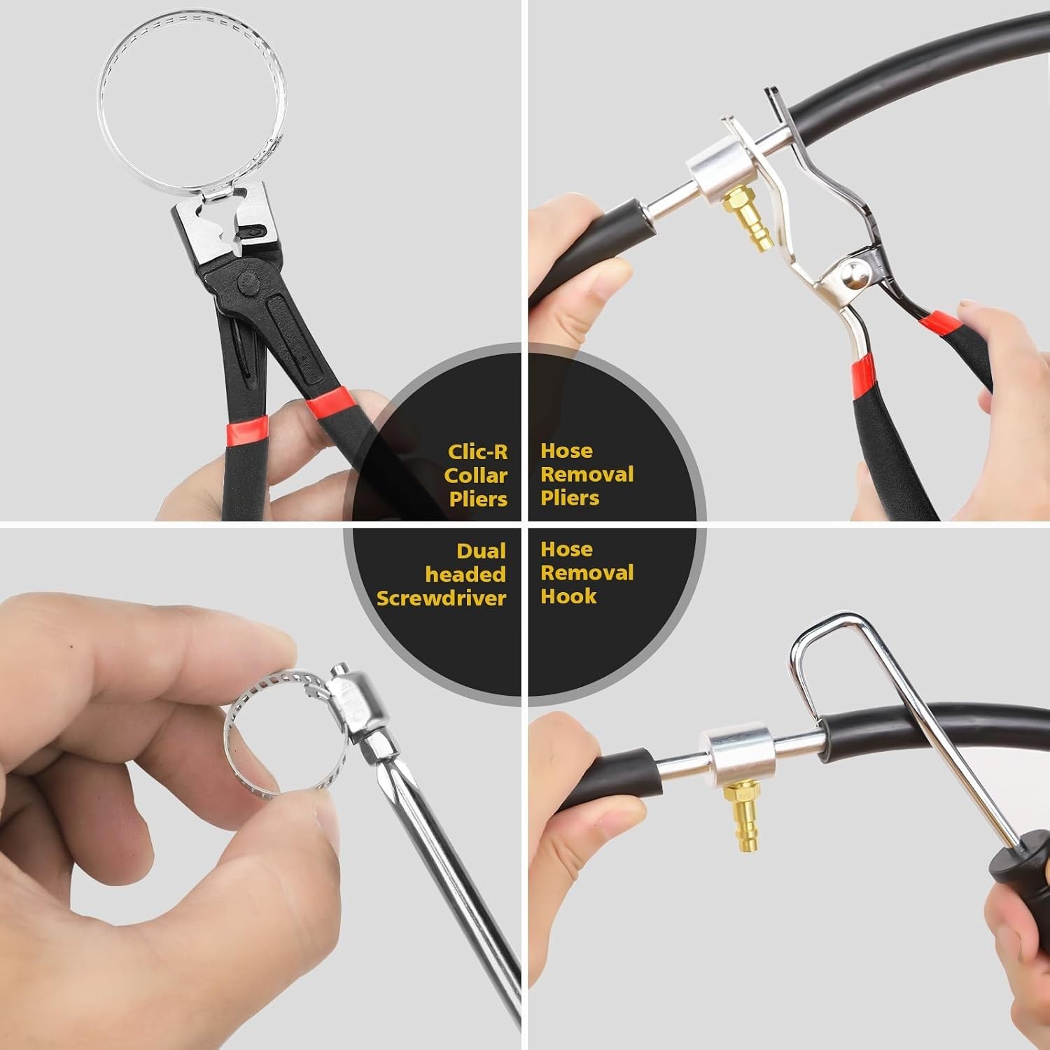 9pc Hose Clamp Pliers Set – Carbon Steel Construction