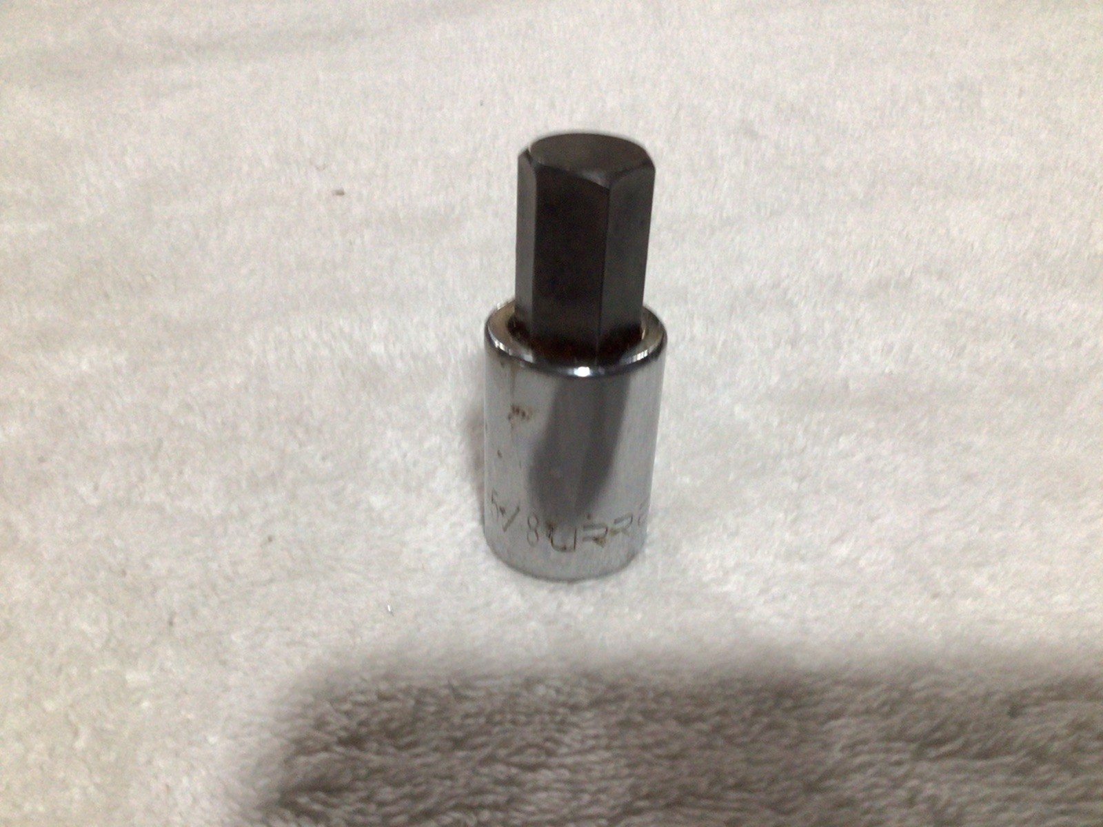 5/8 Hex/Allen 1/2 Drive Standard 5441 Urrea Chrome Socket Made USA