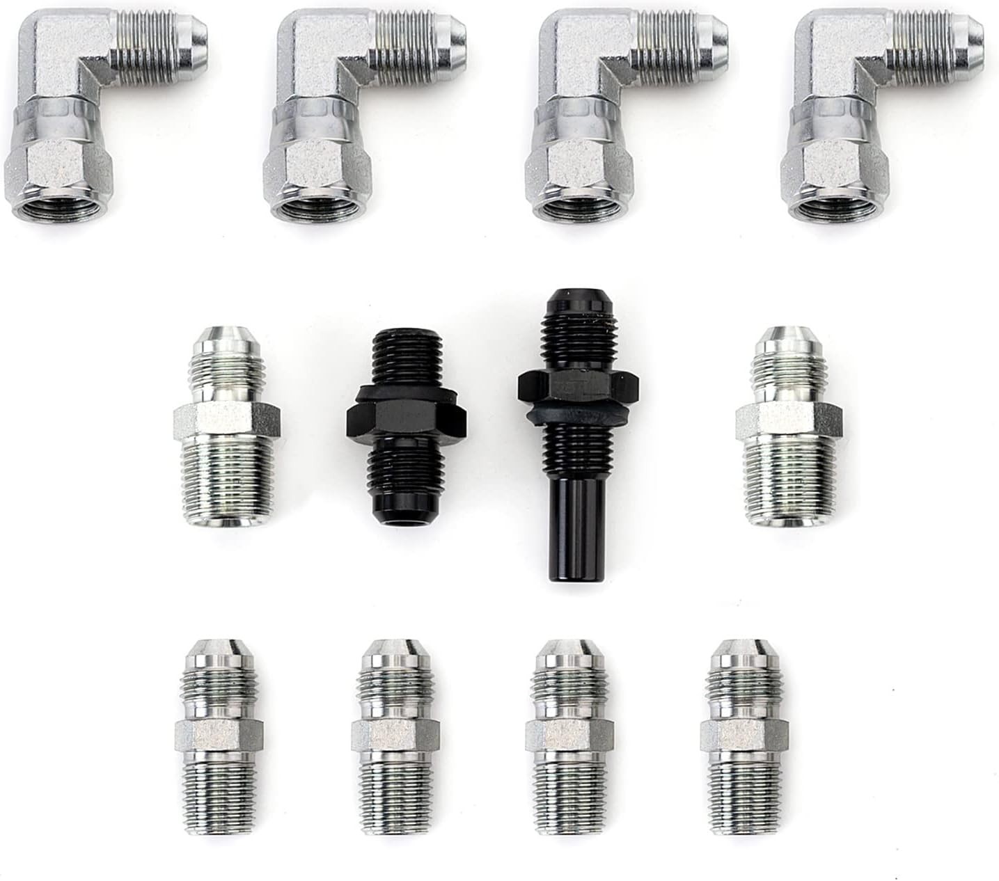 6AN 70″ Transmission Cooler Hose Kit Lines Fitting for 70 inches, Style 2