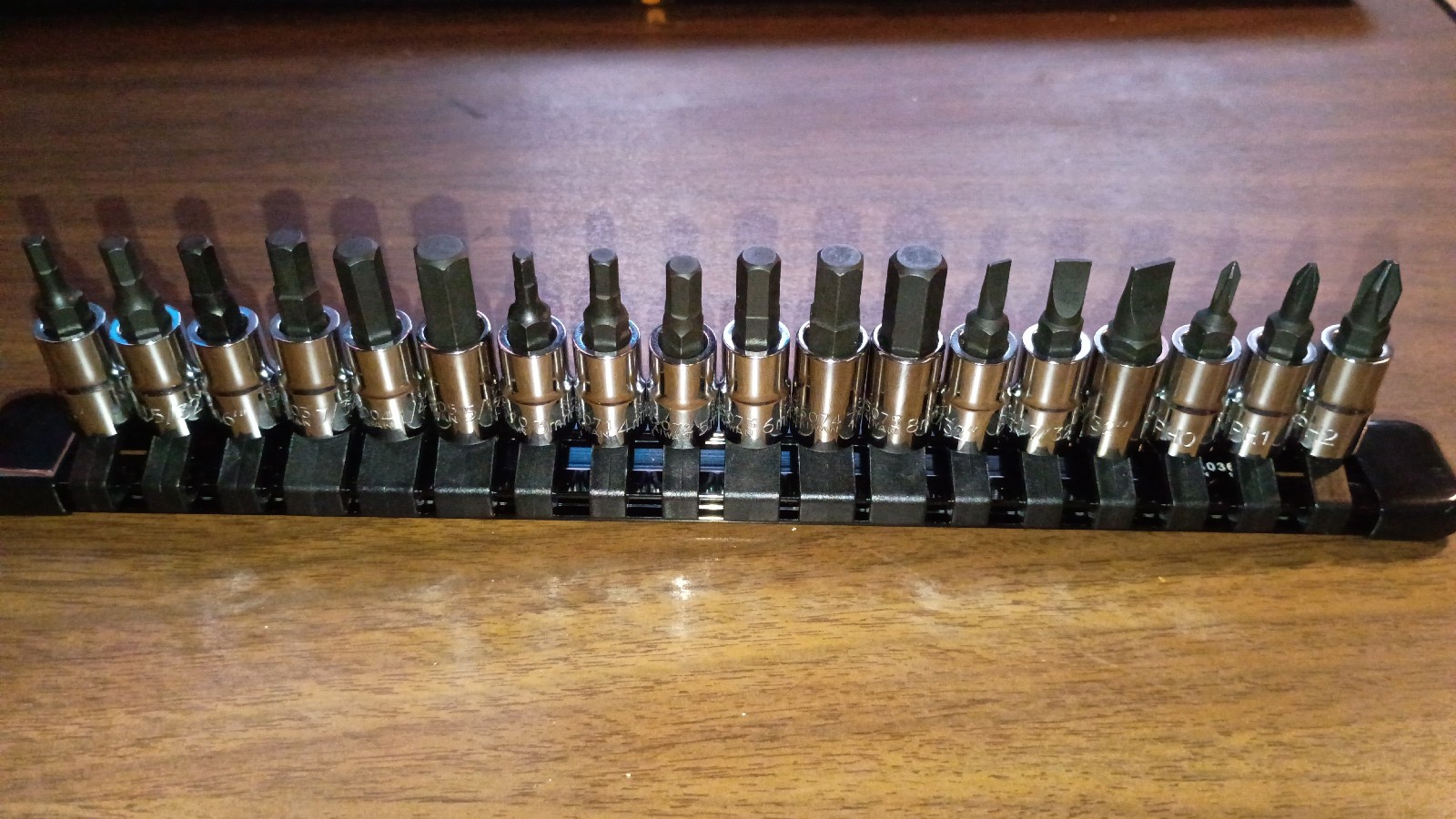 JH Williams Bit Socket Set (18), Rail Included