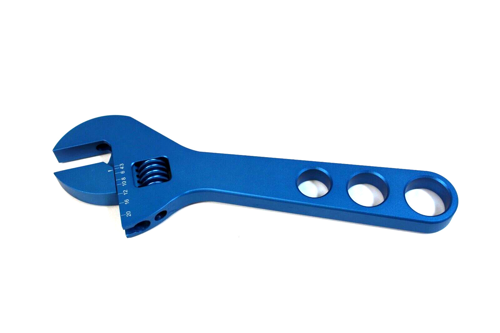 Adjustable AN Fitting Wrench Crescent Aluminum 3AN to 20AN Billet Aluminum Blue