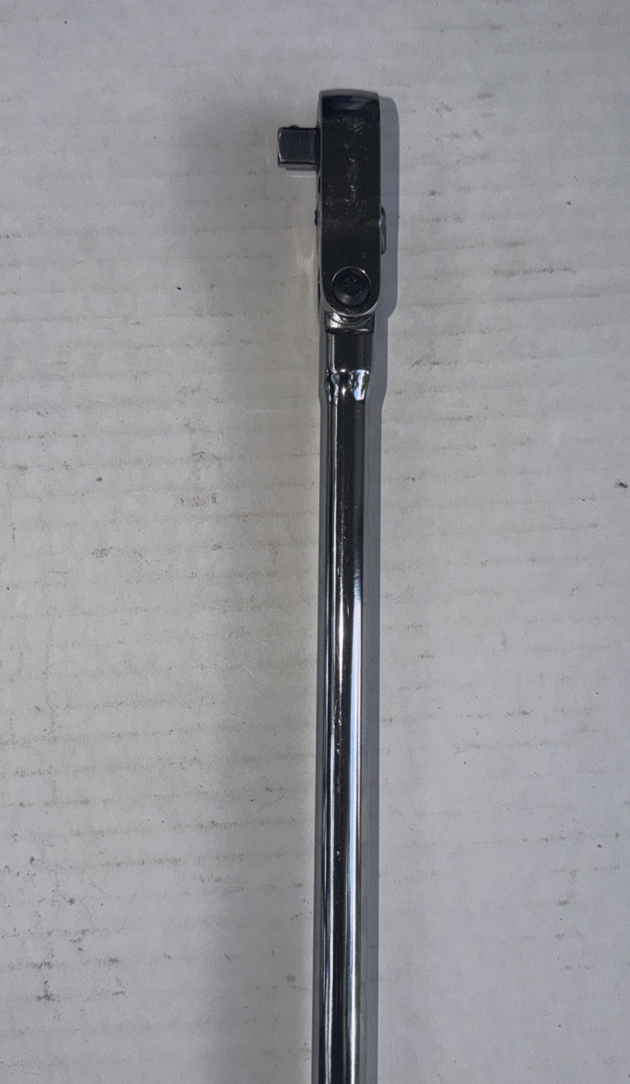 Snap-On FHLLF80 Extra Long Handle 3/8″ Drive Flex Head Ratchet Red Soft Grip