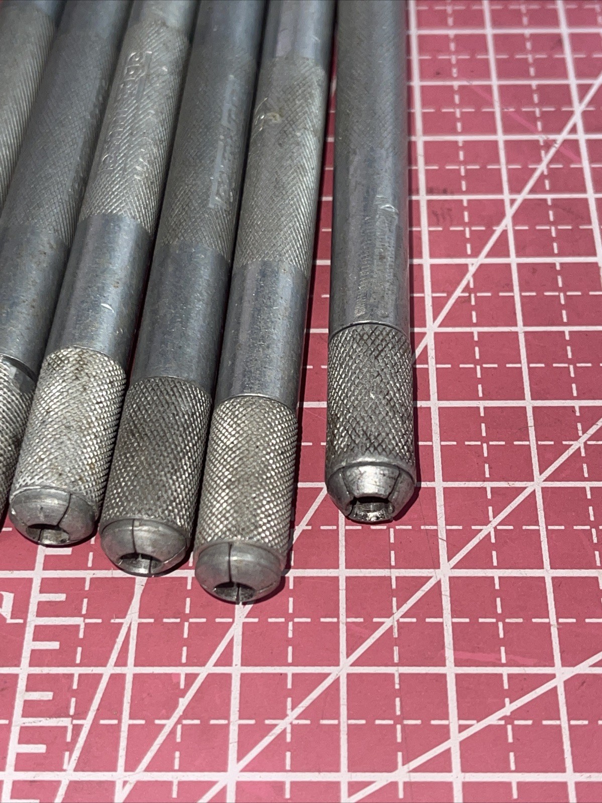 6 Vintage Techni Edge USA x-acto style Blade Handles Made USA Techniedge Xacto