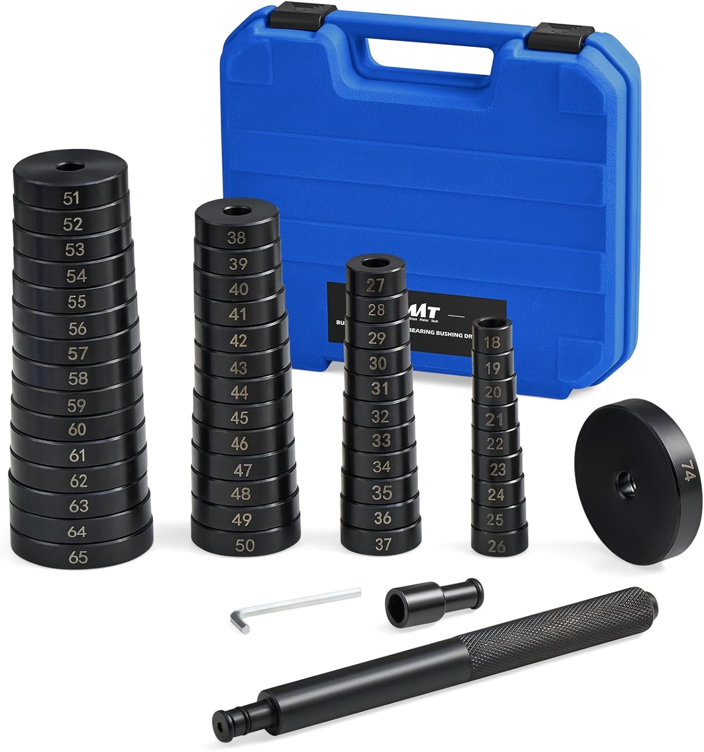 52-in-1 Custom Bushing Driver Tool Set and Transmission Wheel Axle Bearing Race
