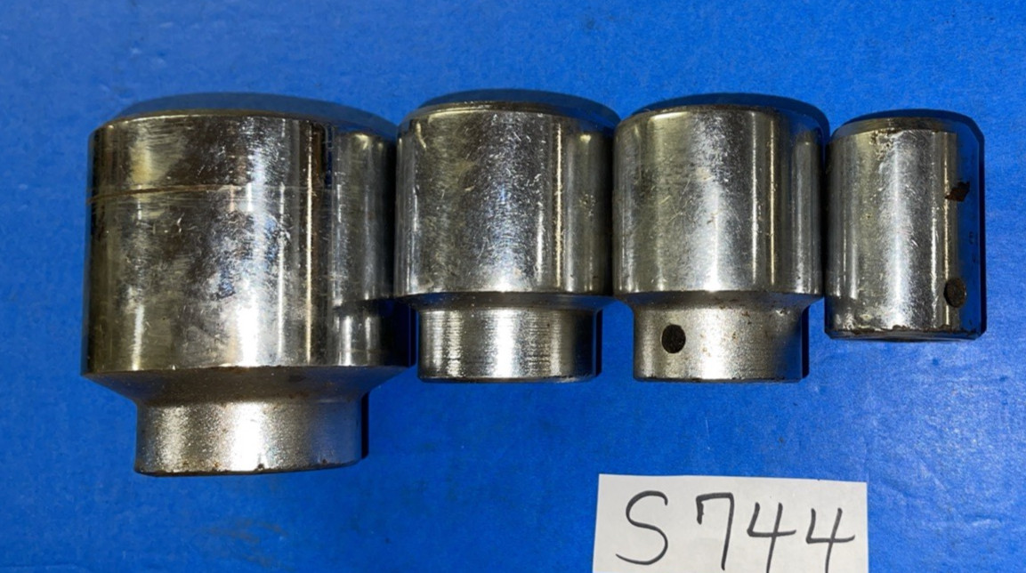 PROTO TOOLS 4 PIECE 3/4 DRIVE SAE. CHROME SOCKETS 15/16, 1-1/2, 1-5/8, 2-1/4