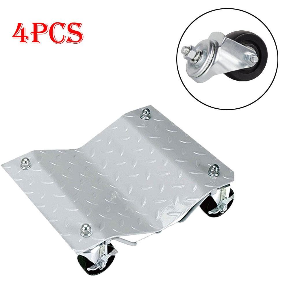 4PCS Universal Cars Wheel Tire Dollies Dolly Autos Wheel Dollies Moving Tool US