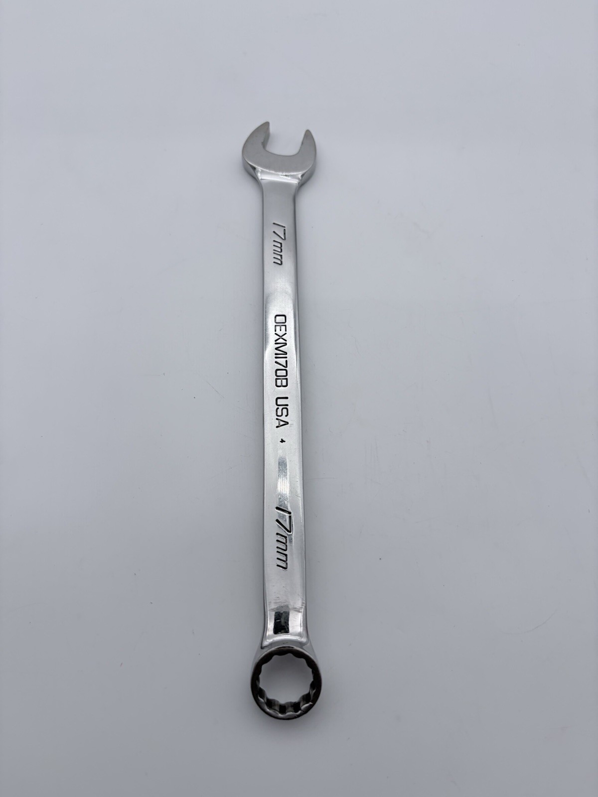 Snap-On Tools 17mm Metric Standard 12 Point Chrome Combo Wrench OEXM170B