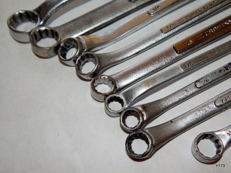 9 PCS Mixed Lot 12-Point SAE Box Wrenches