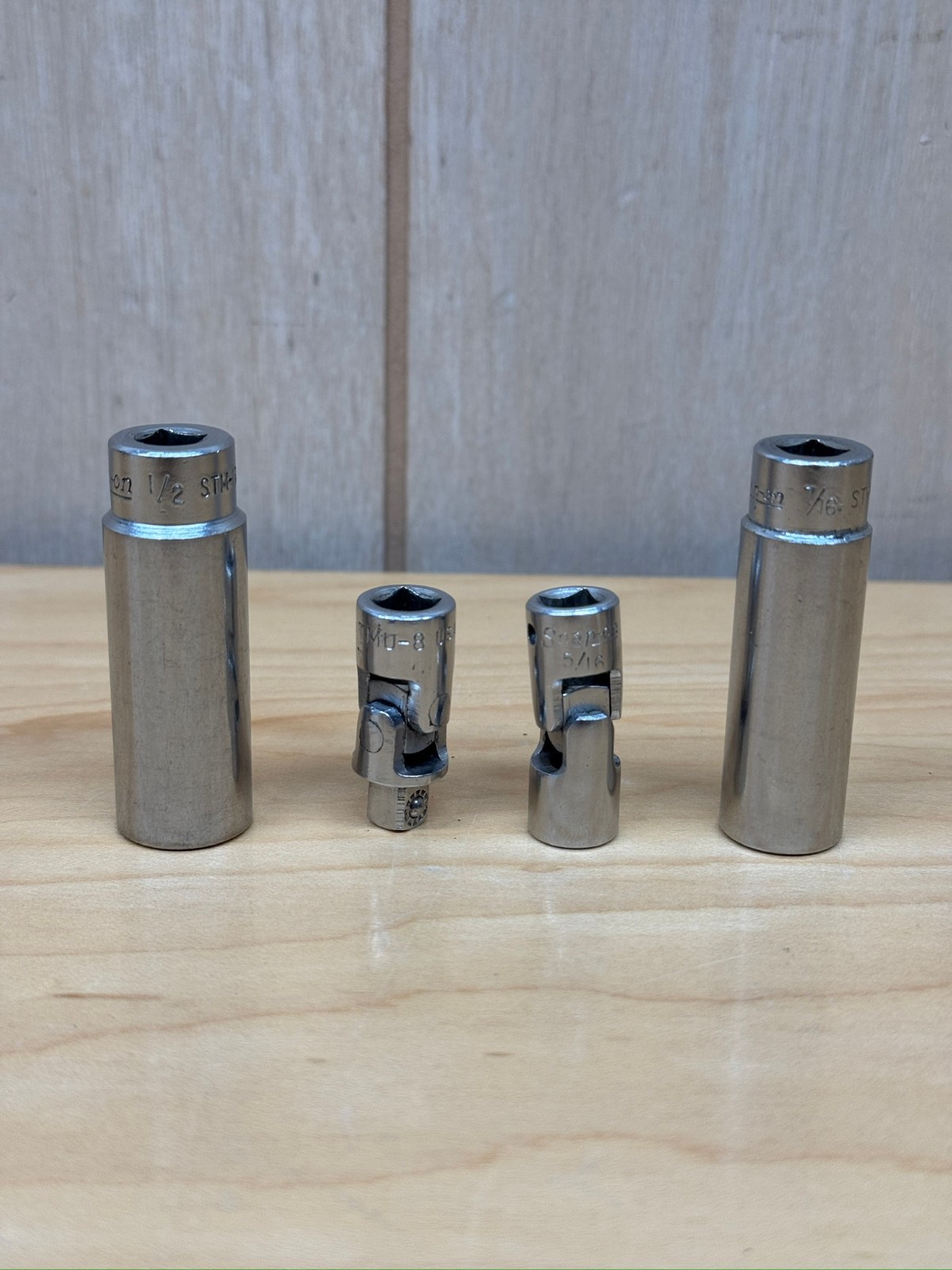 Snap On 1/4 Drive Ratchet Sockets Universal TM70A STM-14 STM-16 TMU-8 TMU-101