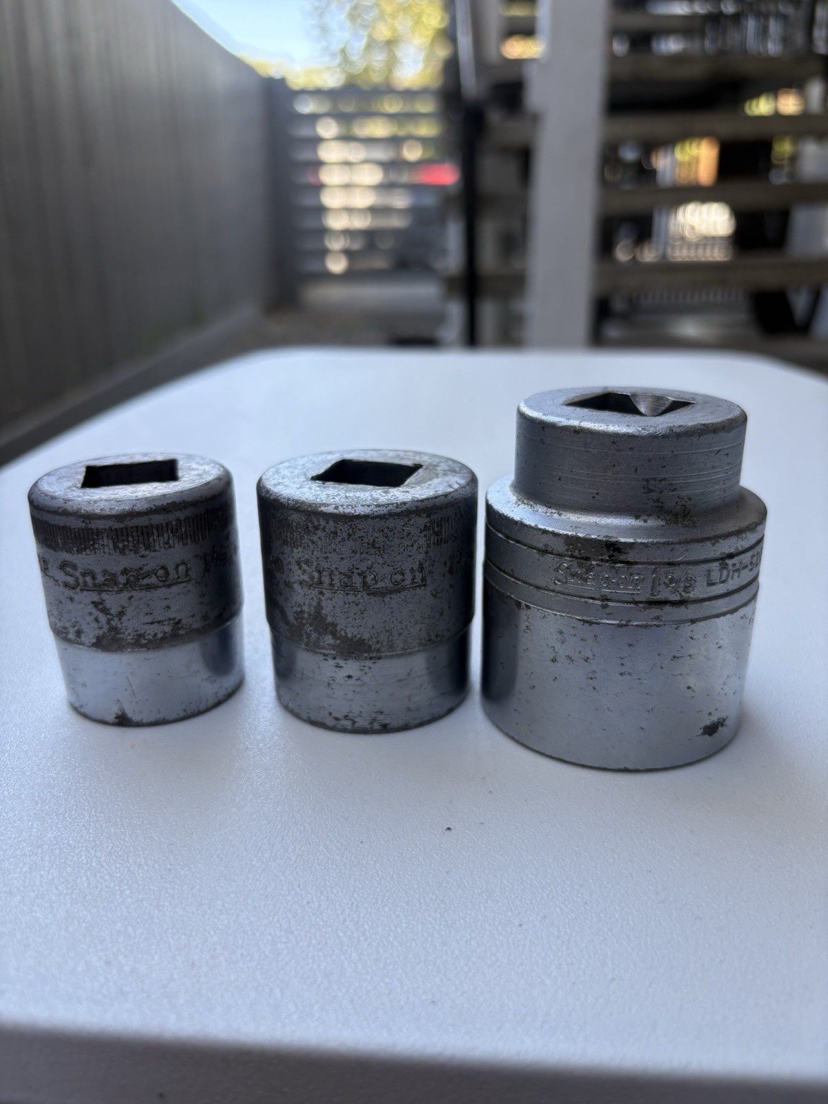 Snap-on Vintage 3/4” Drive Sockets Lot 1-1/8” 1-5/16” 1-5/8” LDH-522 USA 12pt “