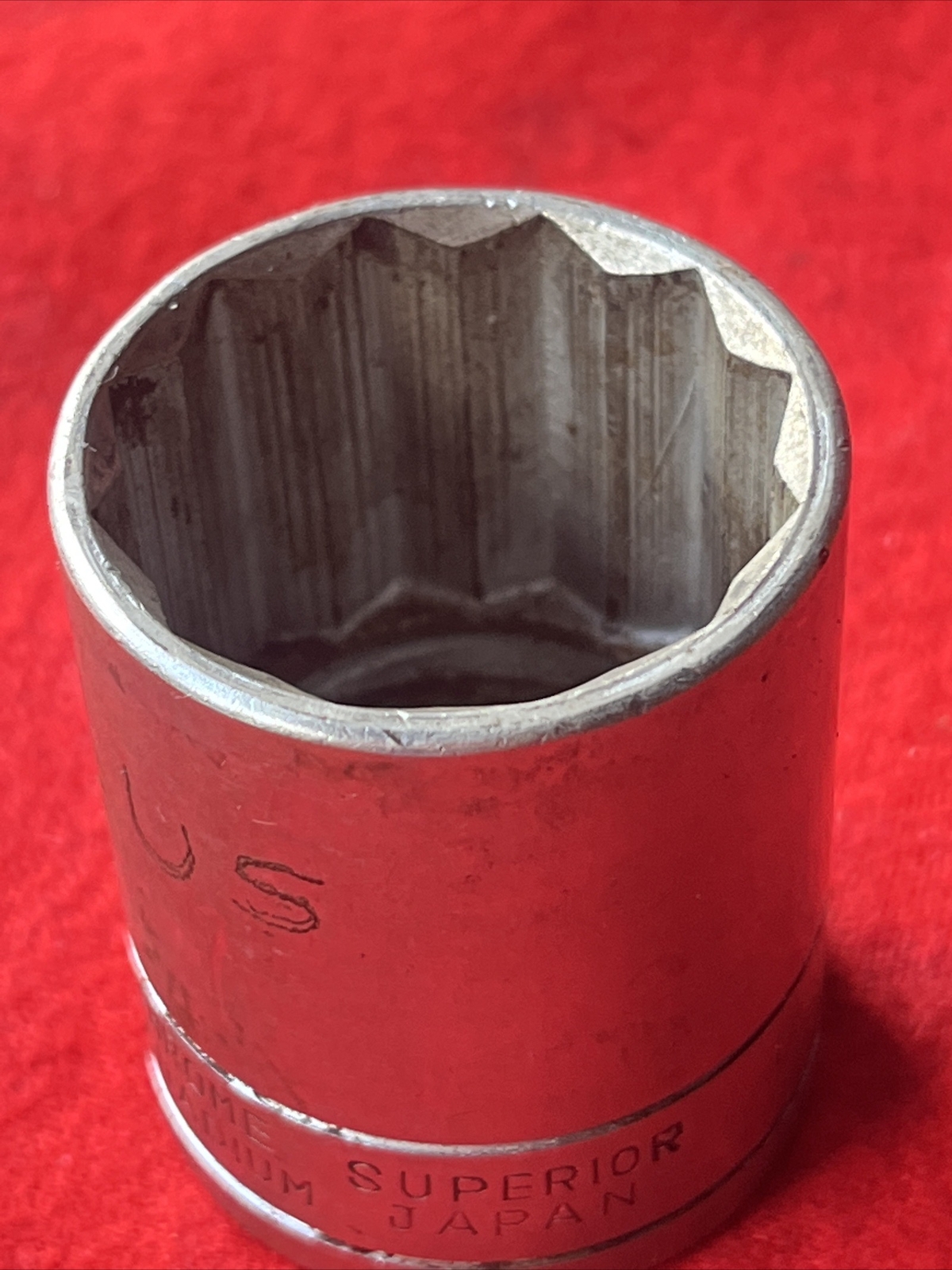VINTAGE CONTINENTAL AMERICAN SOCKET, 1-1/8″, 1/2″ DRIVE, 12 POINT – JAPAN (t80)