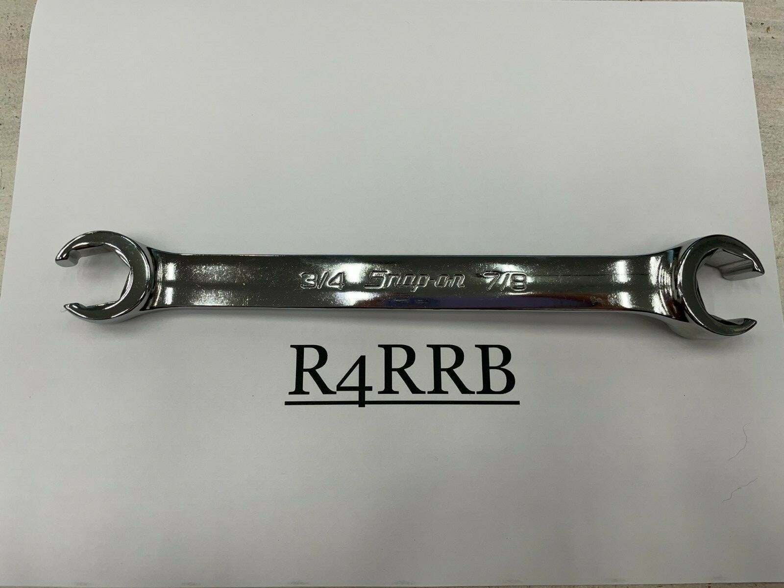 Snap-On Tools USA NEW 3/4″ 7/8″ SAE Double Flare Nut 6pt Line Wrench RXFS2428B
