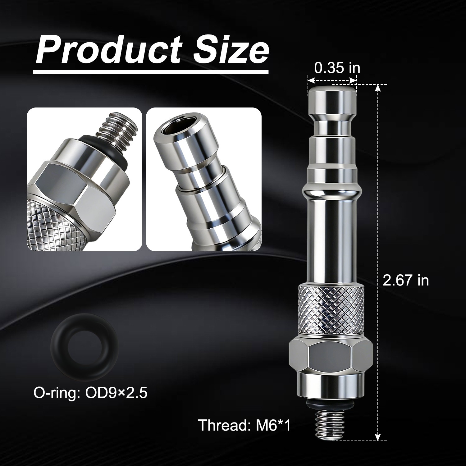 304 Stainless Steel ATF Fill Fitting for GMC Sierra 1500 2015-2019 51190