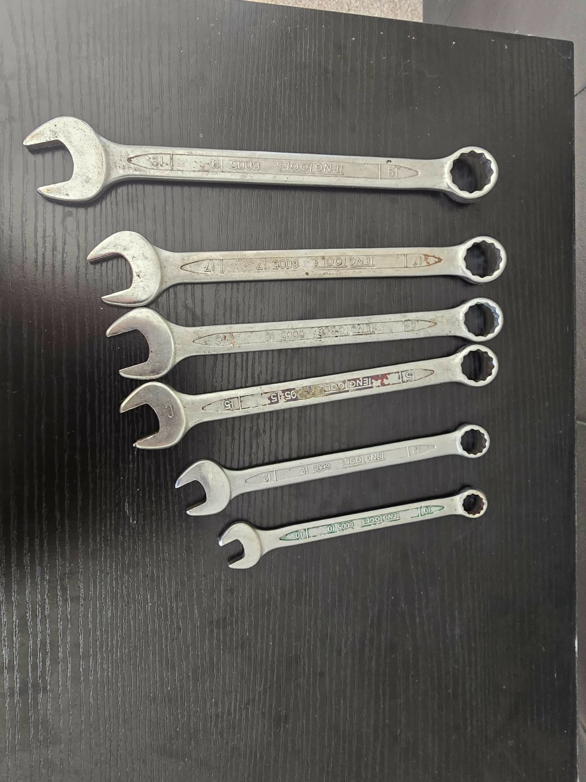 Teng Tools Combination Spanner Set 10 12 15 16 17 19
