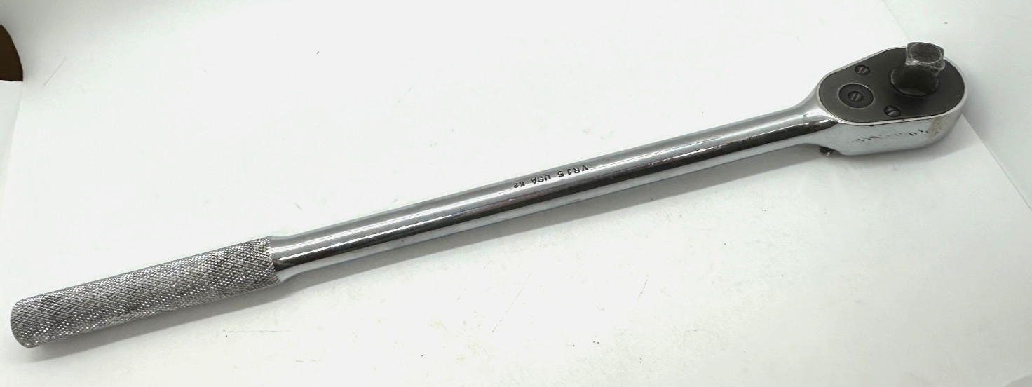 🇺🇸 MAC Tools 1/2″ Drive 15” EXTRA Long Ratchet Wrench Handle Knurled Grip Pear
