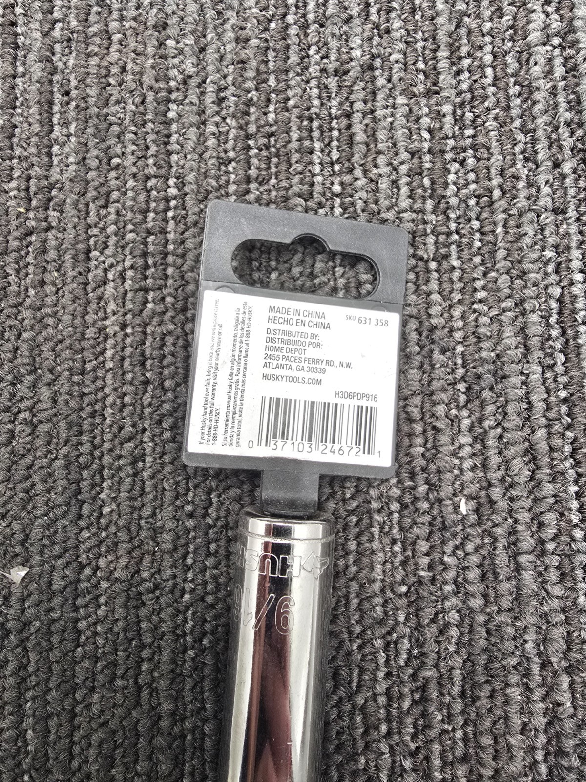 (QTY 5) HUSKY 3/8″ Drive 6-Point 9/16″ Deep Socket 631 358 – Chrome Finish
