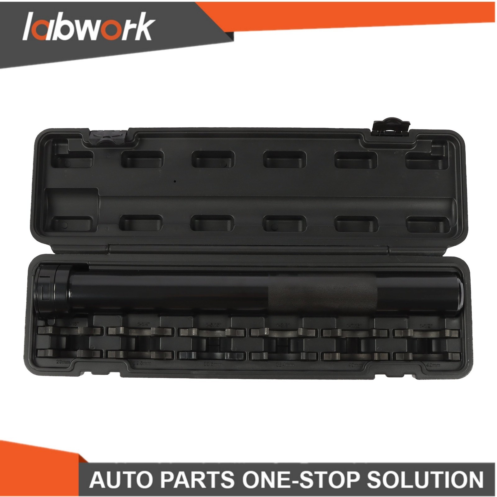 Labwork 13pc Inner Tie Rod Removal Installation Tool w/12 SAE & Metric Adaptors