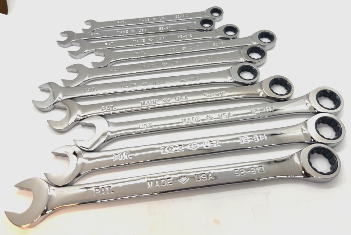 🇺🇸 Armstrong Tools USA METRIC Ratcheting Wrench Set Combo Lot Polish 12PT Blue