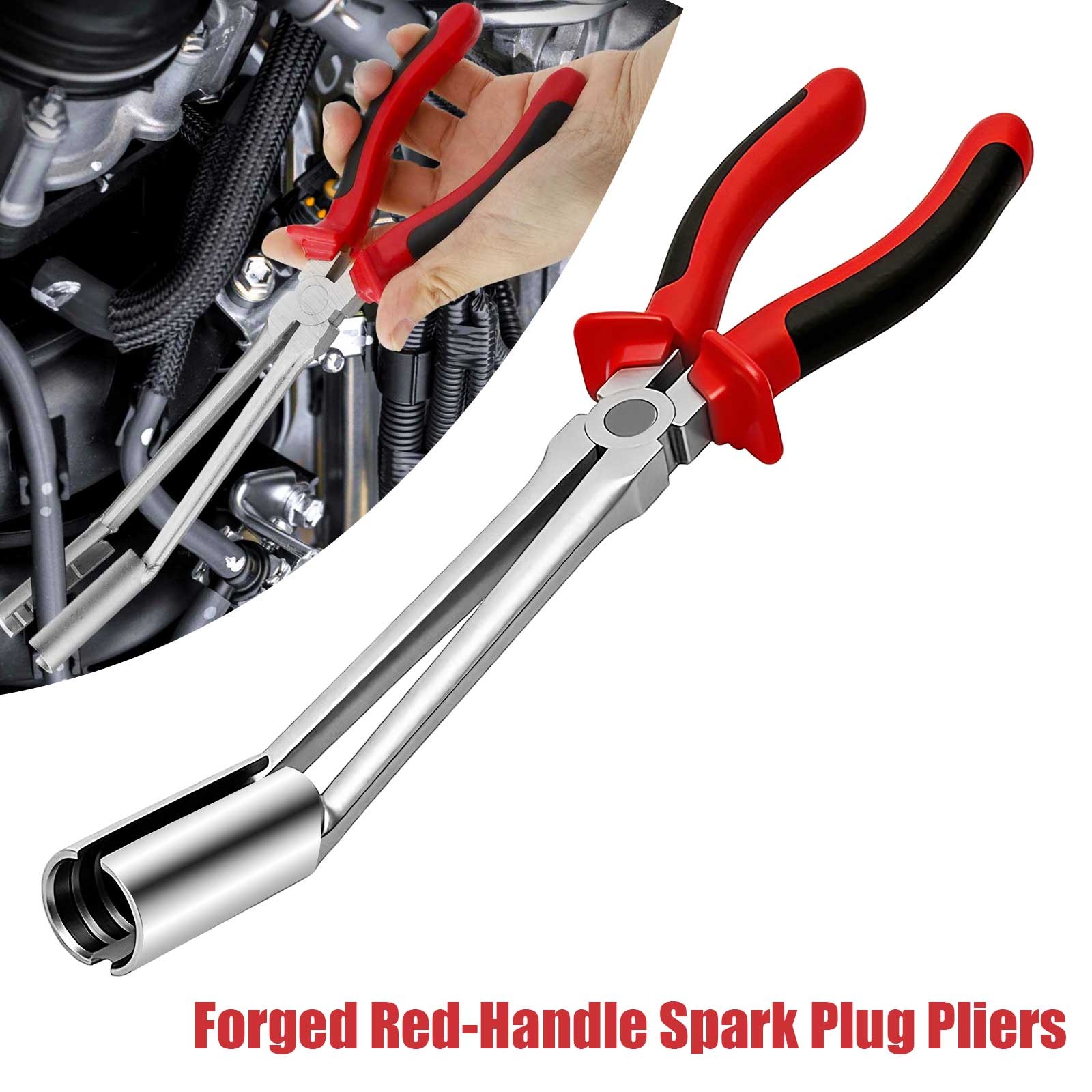 Car Spark Plug Wire Removal Plier Long Handle Boot Puller Automotive Repair Tool